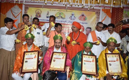 ಭೃಂಗಿ ಪಾಚೇಶ್ವರರ 10ನೇ ಜಾತ್ರಾ ಮಹೋತ್ಸವ: ಪ್ರಶಸ್ತಿ ಪ್ರದಾನ ಮತ್ತು ಧಾರ್ಮಿಕ ಉಪನ್ಯಾಸ ಕಾರ್ಯಕ್ರಮ ಜರಗಿತು