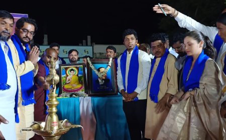 ಸಂವಿಧಾನ ಶಿಲ್ಪಿಗೆ ವರ್ಣಿಸಿದ :  ಖಂಡ್ರೆ, ಜಾದವ್, ಶಿಂಧೆ