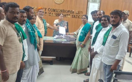 ವಿವಿಧ ಬೇಡಿಕೆಗಳು ಈಡೇರಿಸುವಂತೆ ಆಗ್ರಹಿಸಿ  ಕರ್ನಾಟಕ ರಾಜ್ಯ  ರೈತ ಸಂಘ ಯಾದಗಿರಿ ಜಿಲ್ಲಾ ಘಟಕದ ವತಿಯಿಂದ ಜಿಲ್ಲಾಧಿಕಾರಿಗೆ ಮನವಿ.