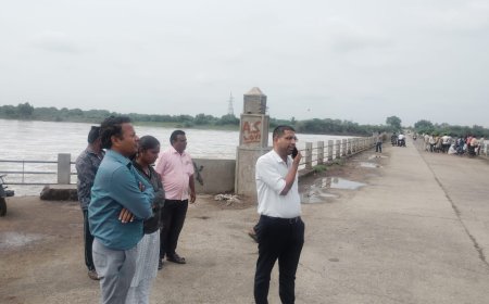 ಭೀಮಾ ನದಿ ದಂಡೆ ಪ್ರವಾಹದ ಮುನ್ನೆಚ್ಚರಿಕೆ: ಕಲಬುರಗಿ CEO ಭೇಟಿ