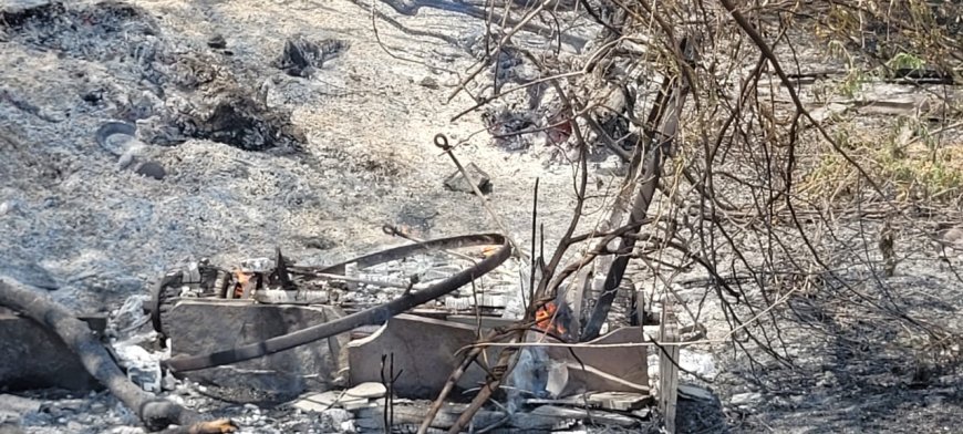 ರಸ್ತಾಪುರ ಬಣವಿಗೆ ಆಕಸ್ಮಿಕ ಬೆಂಕಿ