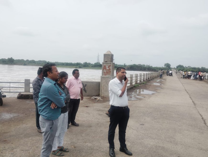 ಭೀಮಾ ನದಿ ದಂಡೆ ಪ್ರವಾಹದ ಮುನ್ನೆಚ್ಚರಿಕೆ: ಕಲಬುರಗಿ CEO ಭೇಟಿ