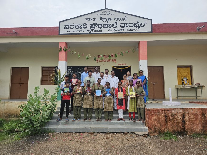 ತಾರಫೈಲ್ ಪ್ರೌಢಶಾಲೆ ಪ್ರಾರಂಭೋತ್ಸವದಲ್ಲಿ ವಿದ್ಯಾರ್ಥಿಗಳನ್ನು ಸ್ವಾಗತಿಸಿದ ಶಶೀಲ್ ನಮೋಶಿ