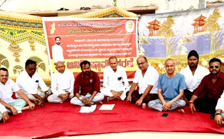 ಎಪಿಎಂಸಿ ಧರಣಿಗೆ ಮುಖಂಡರಿಂದ ಶಕ್ತಿ ತುಂಬಿದ ಬೆಂಬಲ – 14ನೇ ದಿನಕ್ಕೂ ಹೋರಾಟ ಮುಂದುವರೆದಿದೆ:ನರಿಬೋಳ
