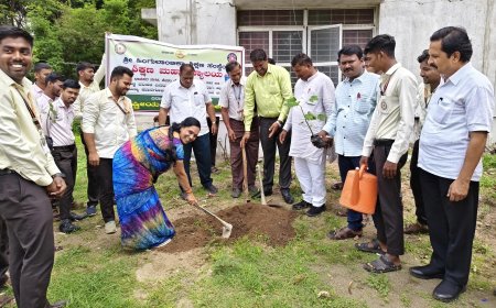 *101 ಸಸಿಗಳನ್ನು ನೆಡುವುದರೊಂದಿಗೆ ವಿಶ್ವ ಪರಿಸರ ದಿನಾಚರಣೆ*