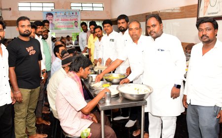 ಸಚಿವ ಶಿವರಾಜ್ ತಂಗಡಗಿ ಜನ್ಮದಿನ ನಿಮಿತ್ತ ಅನ್ನದಾಸೋಹ