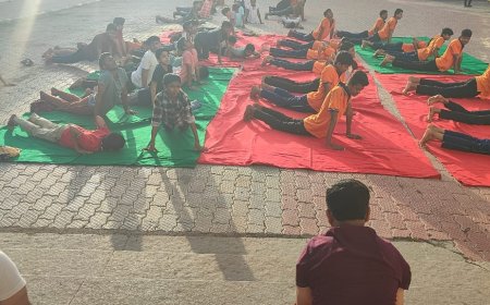 ವಿಶ್ವ ಯೋಗ ದಿನದ ದಶಮಾನೋತ್ಸವ: ಮಕ್ಕಳಿಗೆ ಯೋಗ ಶಿಬಿರ ಆರಂಭ