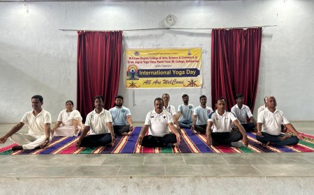 ಎಂ ಎಸ್ ಇರಾಣಿ ಪದವಿ ಕಾಲೇಜಿನಲ್ಲಿ ಯೋಗ ದಿನಾಚರಣೆ