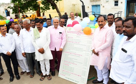 ಮೆಗಾ-ಮ್ಯಾಕ್ರೋ ಯೋಜನೆಯಡಿ ಕೃಷಿ ಯಂತ್ರಧಾರೆ ಕೇಂದ್ರ ಉದ್ಘಾಟನೆ