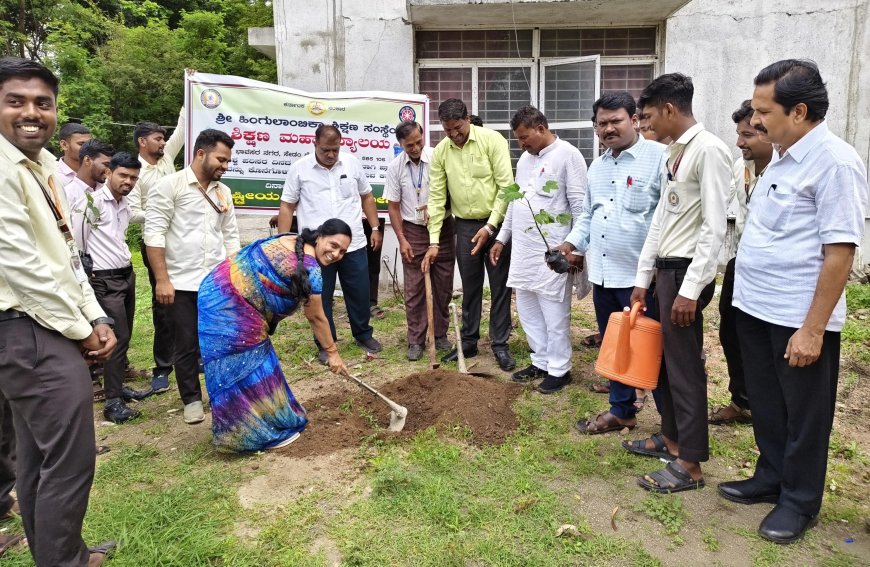 *101 ಸಸಿಗಳನ್ನು ನೆಡುವುದರೊಂದಿಗೆ ವಿಶ್ವ ಪರಿಸರ ದಿನಾಚರಣೆ*