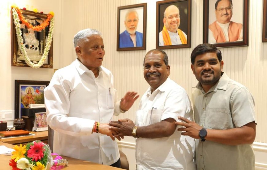 ಬೀದರ್-ಬೆಂಗಳೂರು ಹೊಸ ರೈಲು ಸೇವೆ ಆರಂಭಕ್ಕೆ ವಿ.ಸೋಮಣ್ಣಗೆ ಸನ್ಮಾನ