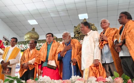 ಶ್ರೀ ಕ್ಷೇತ್ರ ಕೈವಾರದಲ್ಲಿ ಮಲ್ಲಾರ ಮಾಸಪತ್ರಿಕೆಯ ರಜತ ಸಂಚಿಕೆ ವಿಶೇಷಾಂಕ ಬಿಡುಗಡೆ :ಲೇಖಕರಿಗೆ ಗೌರವಾರ್ಪಣೆ'