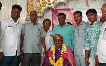 ಮರಿಯಪ್ಪ ಹಳ್ಳಿ ಯವರಿಗೆ ಶಹಾಬಾದದಲ್ಲಿ ಸನ್ಮಾನ