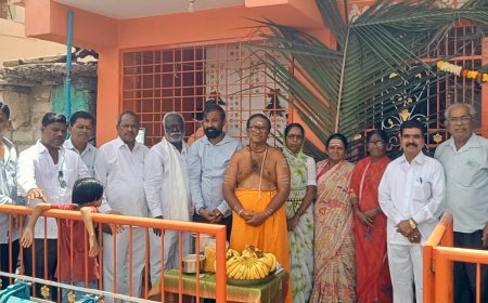 ವಾಡಿ ಯಲ್ಲಿ ಬಿಜೆಪಿ ರಾಜ್ಯ ನಾಯಕರ ಜನ್ಮದಿನದ ಪ್ರಯುಕ್ತ ದೇವಸ್ಥಾನದಲ್ಲಿ ವಿಶೇಷ ಪೂಜೆ