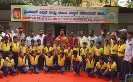 ಡಾ.ಗೌತಮ್ ಕರಿಕಲ್ ಜನುಮದಿನದ ಪ್ರಯುಕ್ತ ಕಿವುಡು, ಮೂಕ ಮಕ್ಕಳಿಗೆ ಅನ್ನ ದಾಸೋಹ