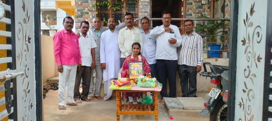 ಕ್ರತಿ ಮದರಗಾಂವಕರ್ ಅವರಿಗೆ ರಾಜ್ಯ ಮಟ್ಟದ ಪ್ರತಿಭಾ ಪುರಸ್ಕಾರ, ಸನ್ಮಾನಿಸಿ ಗೌರವ
