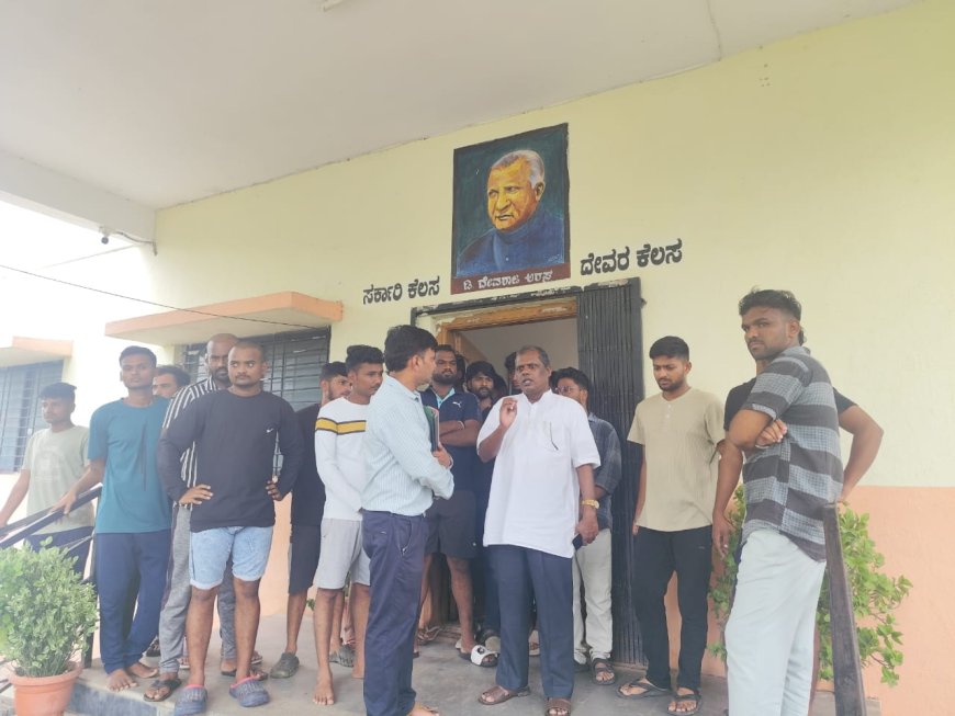 ಹಾಸ್ಟೆಲ್ ಅವ್ಯವಸ್ಥೆ ಕಂಡು ಶಾಸಕ ತಳವಾರ ಗರಂ
