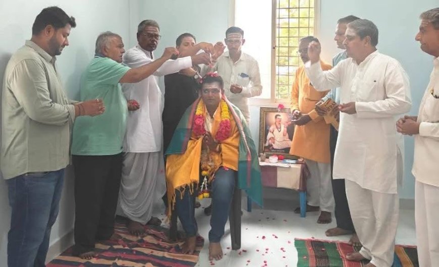 ಶರಣ್ ರಾಜ್ ಚಪ್ಪರಬಂದಿ ಅವರಿಗೆ ಸನ್ಮಾನ