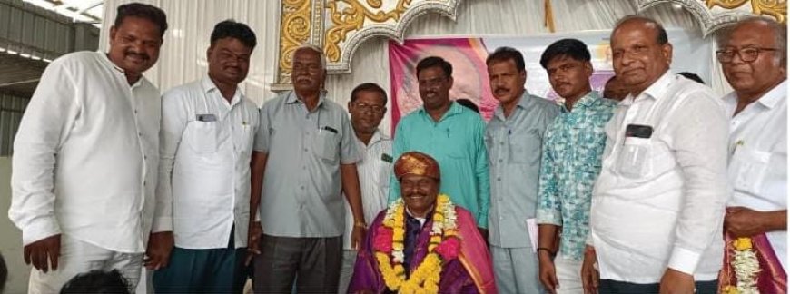 ಮರಿಯಪ್ಪ ಹಳ್ಳಿ ಯವರಿಗೆ ಶಹಾಬಾದದಲ್ಲಿ ಸನ್ಮಾನ