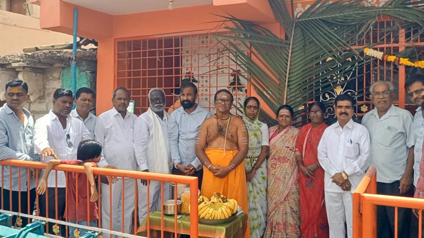 ವಾಡಿ ಯಲ್ಲಿ ಬಿಜೆಪಿ ರಾಜ್ಯ ನಾಯಕರ ಜನ್ಮದಿನದ ಪ್ರಯುಕ್ತ ದೇವಸ್ಥಾನದಲ್ಲಿ ವಿಶೇಷ ಪೂಜೆ