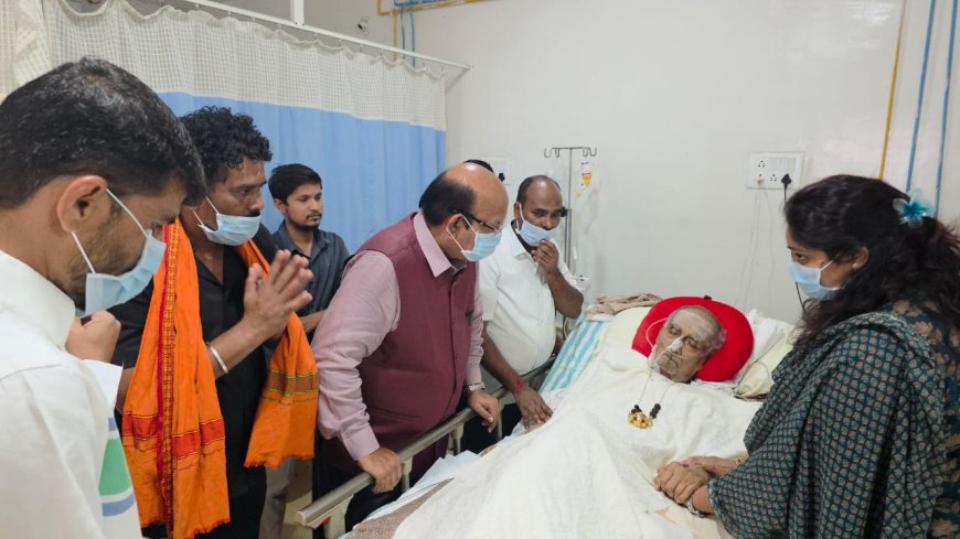 ಡಾ.ಶರಣಬಸಪ್ಪ ಅಪ್ಪ ಆರೋಗ್ಯ ವಿಚಾರಿಸಿದ ಮಾಜಿ ಸಂಸದ ಡಾ.ಜಾಧವ್