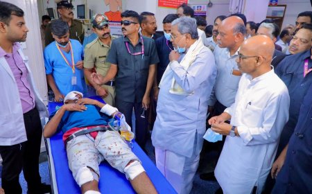 ವಿಕ್ಟೋರಿಯಾ ಆಸ್ಪತ್ರೆಗೆ ಸಿಎಂ, ಸಚಿವ ಡಾ. ಶರಣಪ್ರಕಾಶ್‌ ಪಾಟೀಲ್‌ ದಿಢೀರ್ ಭೇಟಿ