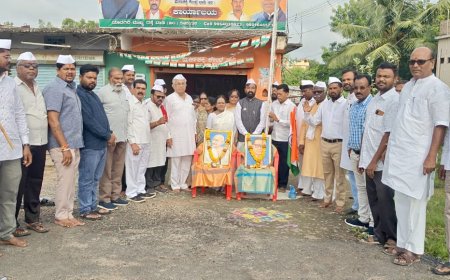 ವಾಡಿ ಬಿಜೆಪಿ ಕಛೇರಿಯಲ್ಲಿ 79ನೇ ಸ್ವಾತಂತ್ರ್ಯೋತ್ಸವ.