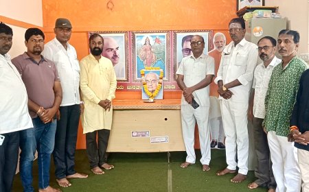 ವಾಡಿ ಬಿಜೆಪಿ ಕಛೇರಿ ಯಲ್ಲಿ ಅಟಲ್ ಜಿ ಸ್ಮರಣೆ