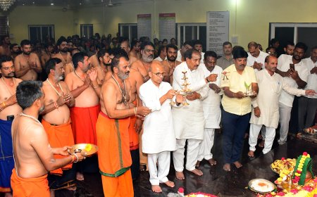 ಅಯ್ಯಪ್ಪ ಸನ್ನಿಧಾನಕ್ಕೆ ಸಚಿವ ಡಾ. ಶರಣಪ್ರಕಾಶ್ ಪಾಟೀಲ್ ಭೇಟಿ