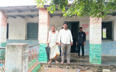 ಬಿಳವಾರ ಸರ್ಕಾರಿ ಹಿರಿಯ ಪ್ರಾಥಮಿಕ ಶಾಲೆಯ ಹಾಳಾದ ಕಟ್ಟಡ; ಭಾರಿ ಮಳೆಯಿಂದ ವಿದ್ಯಾರ್ಥಿಗಳ ಜೀವಕ್ಕೆ ಅಪಾಯ