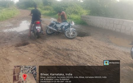 ಜಮಖಂಡಿ ರಸ್ತೆ ಕೆಸರಿನ ಗದ್ದೆ: ಗ್ರಾಮ ಪಂಚಾಯತಿ ಸದಸ್ಯ ಅಯ್ಯಣಗೌಡ ಮಾಲಿ ಪಾಟೀಲ್ ಆಕ್ರೋಶ