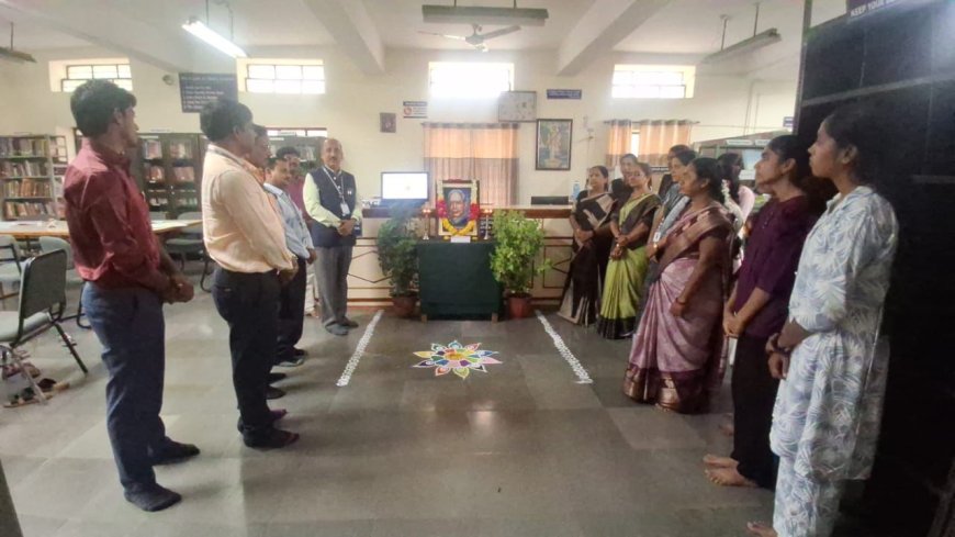 ವಿ.ಜಿ ಮಹಾವಿದ್ಯಾಲಯದಲ್ಲಿ ರಾಷ್ಟ್ರಿಯ ಗ್ರಂಥಪಾಲಕರ ದಿನಾಚರಣೆ