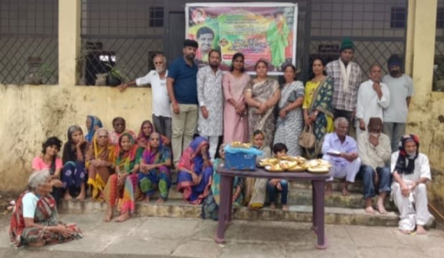 ಹಿರಿಯ ಜೀವಿಗಳೊಂದಿಗೆ ಡಾ.ಗಂಗಾಧರ ಶ್ರೀಗಳ ಜನುಮ ದಿನ ಆಚರಣೆ