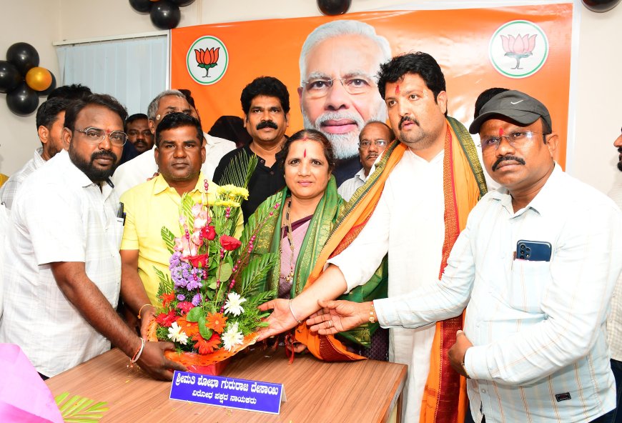ವಿರೋಧ ಪಕ್ಷದ ನಾಯಕರಾಗಿ ಅಧಿಕಾರ ಸೀಕರಿಸಿದ ಪಾಲಿಕೆ ಸದಸ್ಯೆ ಶೋಭಾ ಗುರುರಾಜ ದೇಸಾಯಿ