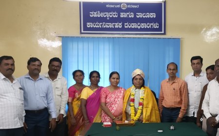 ನೂತನ ತಹಶೀಲ್ದಾರಗೆ ನೌಕರರ ಸಂಘದಿಂದ ಸನ್ಮಾನ