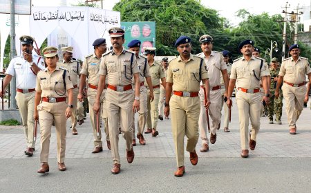 ಗಣೇಶ ಉತ್ಸವ ಹಾಗೂ ಈದ್ ಮಿಲದ್ ಉನ್ ನಬೀ ಹಬ್ಬದ ಹಿನ್ನೆಲೆಯಲ್ಲಿ ರೂಟ್ ಮಾರ್ಚ್