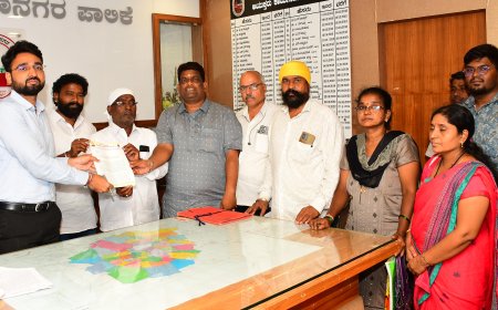 ಮೂಲಭೂತ ಸೌಕರ್ಯ ಒದಗಿಸಬೇಕೆಂದು ಅಖಿಲ ಕರ್ನಾಟಕ ರಾಜ್ಯ ಬೀದಿ ವ್ಯಾಪಾರಿಗಳ ಸಂಘದ ವತಿಯಿಂದ ಮಹಾನಗರ ಪಾಲಿಕೆ ಆಯುಕ್ತರಿಗೆ ಮನವಿ