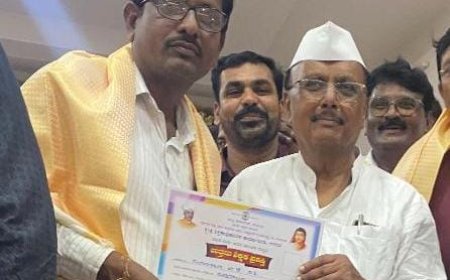 ಸೂರ್ಯಕಾಂತ್ ಬಿ.ಕೆ ಉತ್ತಮ ಶಿಕ್ಷಕರಾಗಿ ಆಯ್ಕೆ – ಶಾಸಕ ಬಿ.ಆರ್. ಪಾಟೀಲರಿಂದ ಪ್ರಶಸ್ತಿ ಪ್ರದಾನ