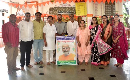 ಪ್ರಧಾನಿ ನರೇಂದ್ರ ಮೋದಿಜಿಯವರ ಜನ್ಮದಿನ: ವಿದ್ಯಾನಗರ ಯುವಕರಿಂದ ಕೃತಜ್ಞತಾ ನಮನ