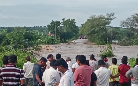 ಕಮಲಾನಗರ : ಧಾರಾಕಾರ ಮಳೆಯಿಂದ ಬಸವಕಲ್ಯಾಣ ರಸ್ತೆ ಸಂಚಾರ ಬಂದ್