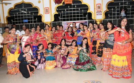 ಜಯನಗರ ಶಿವಮಂದಿರದಲ್ಲಿ ಸಂಭ್ರಮದಿಂದ ಜರುಗಿದ ಗರ್ಭಾ ದಾಂಡಿಯಾ ನೃತ್ಯ