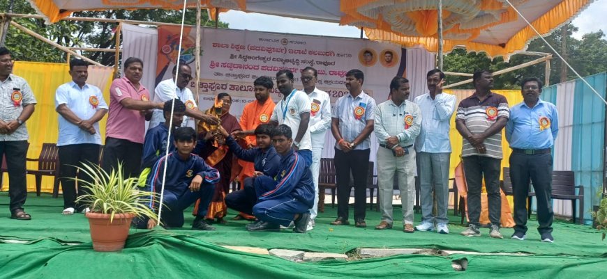 ಸೋಲು ಗೆಲುವಿಗಿಂತ ಕ್ರೀಡೆಯಲ್ಲಿ ಭಾಗವಹಿಸುವುದು ಮುಖ್ಯ: ಶಿವಶರಣಪ್ಪ ಮಂಠಾಳೆ.