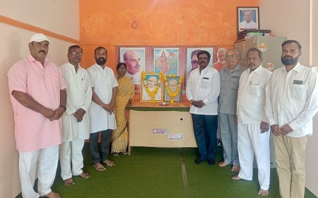 ವಾಡಿ ಬಿಜೆಪಿ ಕಛೇರಿಯಲ್ಲಿ ಗಾಂಧಿಜಿ ಮತ್ತು ಶಾಸ್ತ್ರೀಜಿ ಜಯಂತಿ