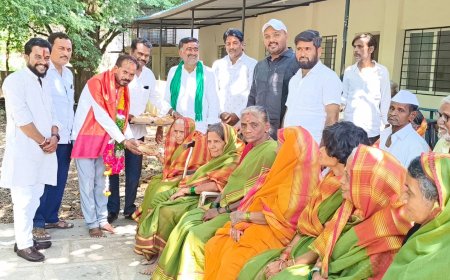 ಸಮಾಜ ಸೇವಕ ಶ್ರೀಕಾಂತ್ ರೆಡ್ಡಿ ಅವರ ನೇತೃತ್ವದಲ್ಲಿ ಎಂ ಎಸ್ ಪಾಟೀಲ್ ನರಿಬೋಳ ಅವರ ಜನ್ಮ ದಿನಾಚರಣೆ