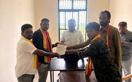 ಕನ್ನಡ ನಾಮಫಲಕ ಅಳವಡಿಸಲು ಕರ್ನಾಟಕ ರಕ್ಷಣಾ ವೇದಿಕೆ ಮನವಿ