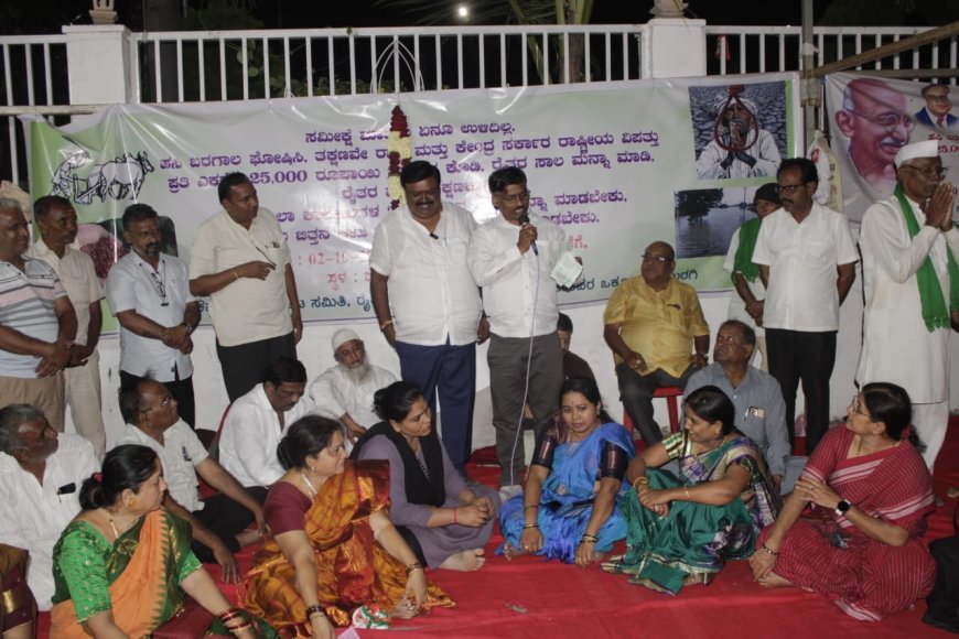 ರೈತ ಪರ ಹೋರಾಟಕ್ಕೆ ನೇಕಾರ ಸಮುದಾಯದ ಬೆಂಬಲ
