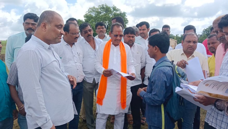 ಕಮಲನಗರ ಪ್ರಜಾಸೌಧ ಸ್ಥಳಕ್ಕೆ ಶಾಸಕ ಪ್ರಭು ಚವ್ಹಾಣ ಭೇಟಿ