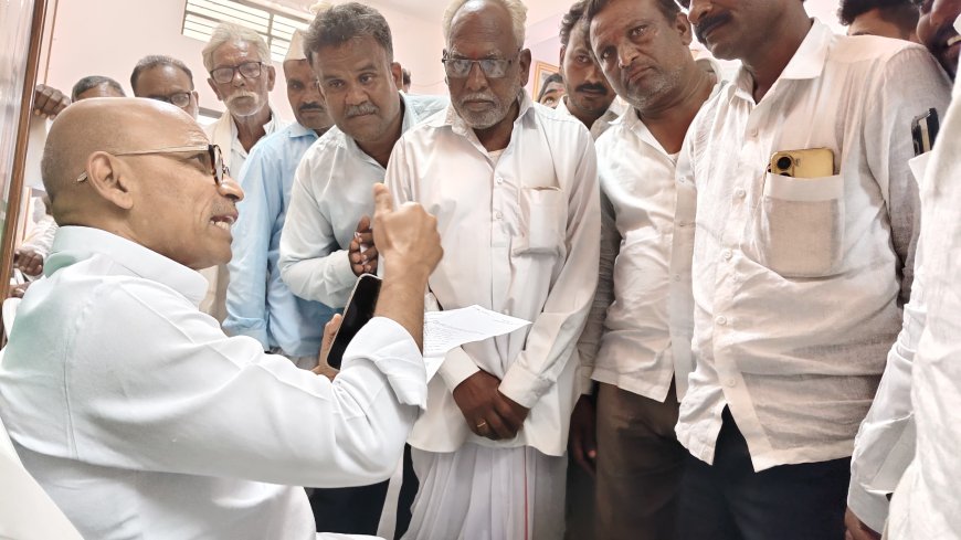 ಸಾರ್ವಜನಿಕರ ಅಹವಾಲು ಸ್ವೀಕರಿಸಿದ ಸಚಿವ ಡಾ.ಶರಣಪ್ರಕಾಶ ಪಾಟೀಲ