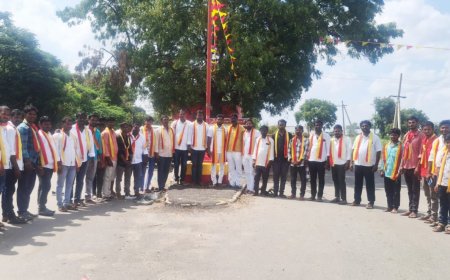 ಕರ್ನಾಟಕ–ತೆಲಂಗಾಣ ಗಡಿಯಲ್ಲಿ ಅದ್ದೂರಿ ಕರ್ನಾಟಕ ರಾಜ್ಯೋತ್ಸವ