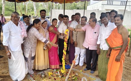 ಕೊಂಡಜ್ಜಿ ಬೆಟ್ಟದಲ್ಲಿ ರಂಗಾಯಣದ ಜಮೀನಿಗೆ ಬೇಲಿ ಭೂಮಿಪೂಜೆ